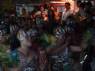 Bloco de carnaval nas ruas de Holbox, a pequena ilha ao norte do yucatán, no México